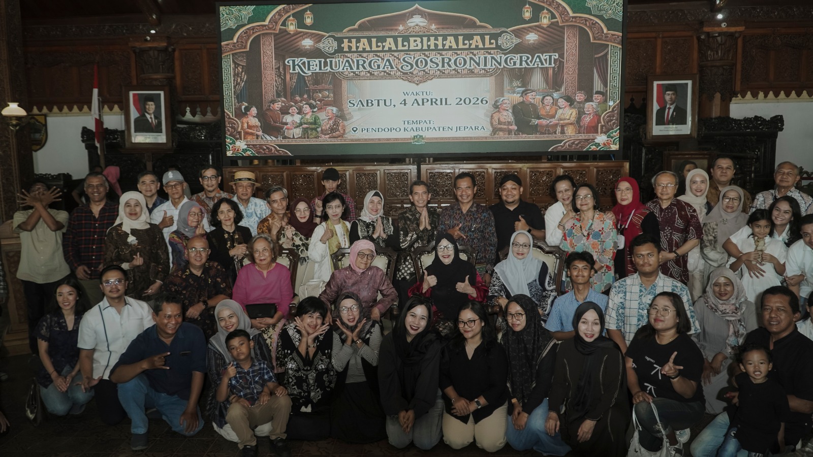 Halal Bihalal Keluarga Sosroningrat di Pendopo Kabupaten jepara